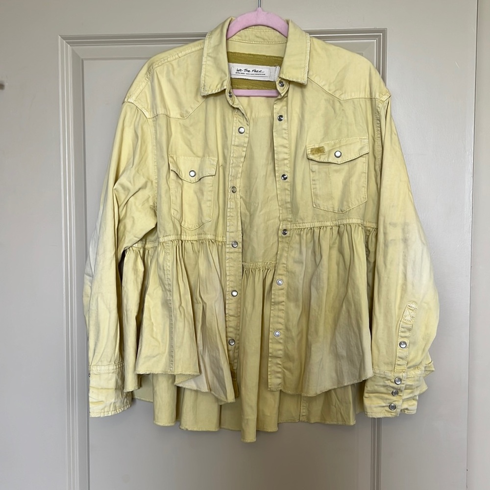 Free People light green “shacket”
